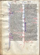 blue and red ink